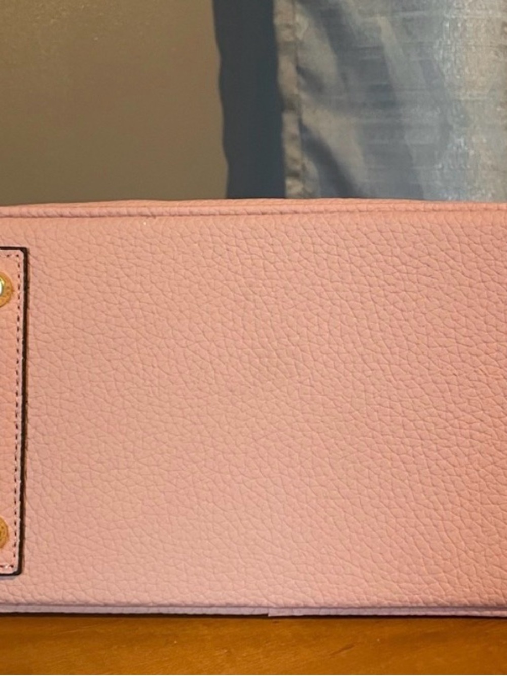 Blush Pink Structured, Leather Top-Handle Satchel - Picture 4 of 11
